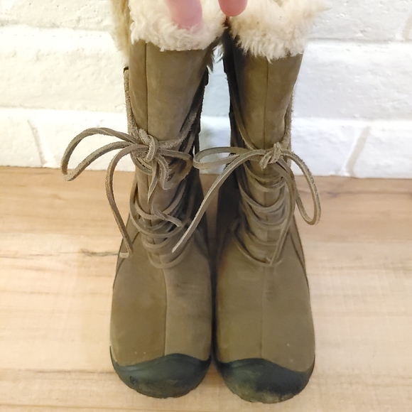 Keen Brighton Boot Womens 9 Brown Leather Waterproof Insulated - Picture 5 of 11